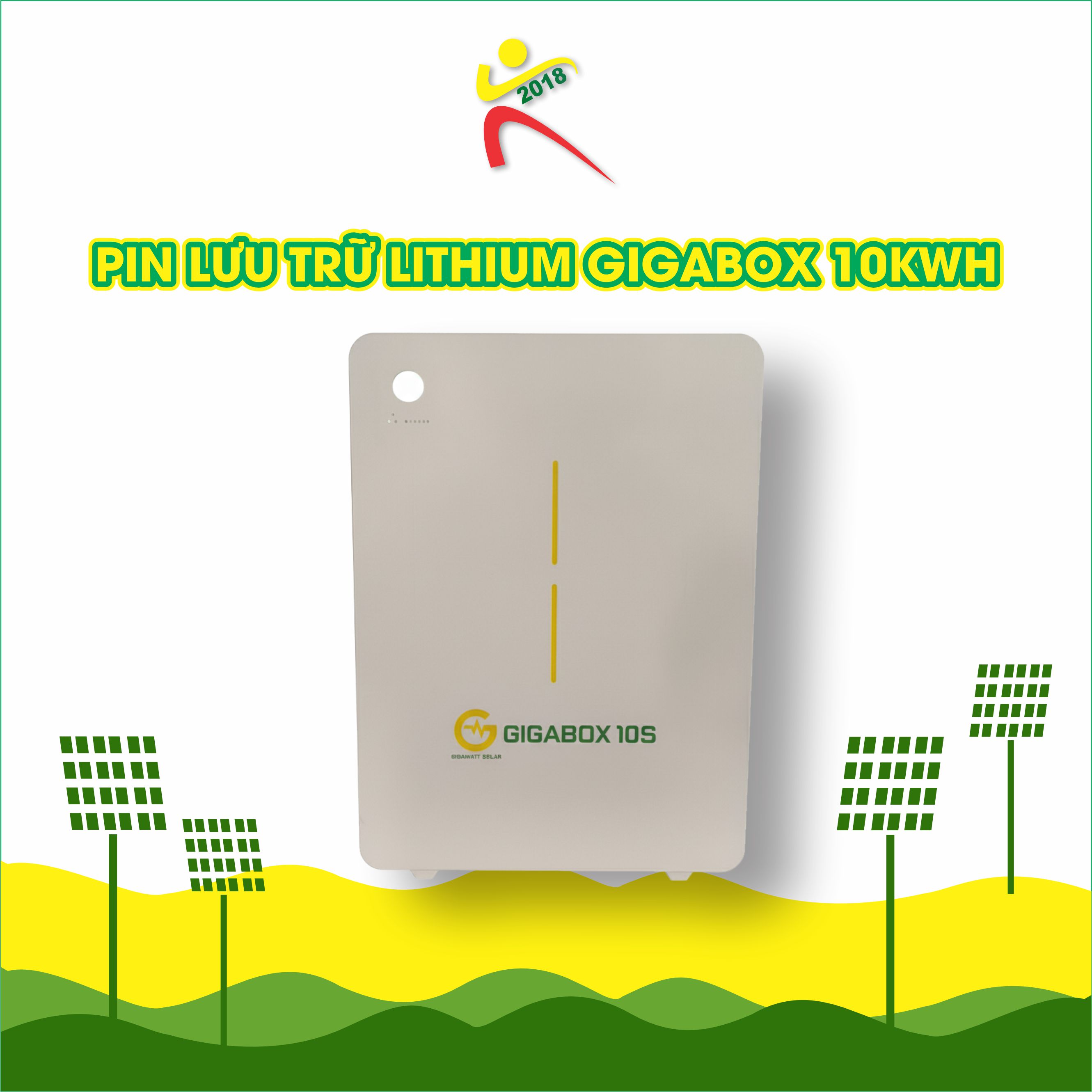 Pin lưu trữ Lithium GIGABOX 10kWh