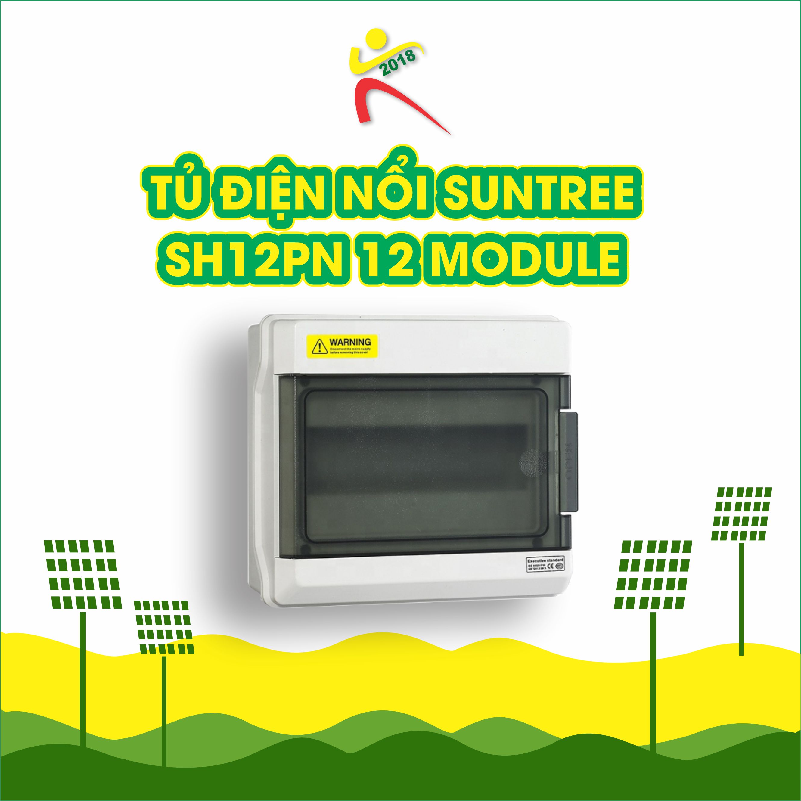 Tủ điện nổi Suntree SH12PN 12 Module