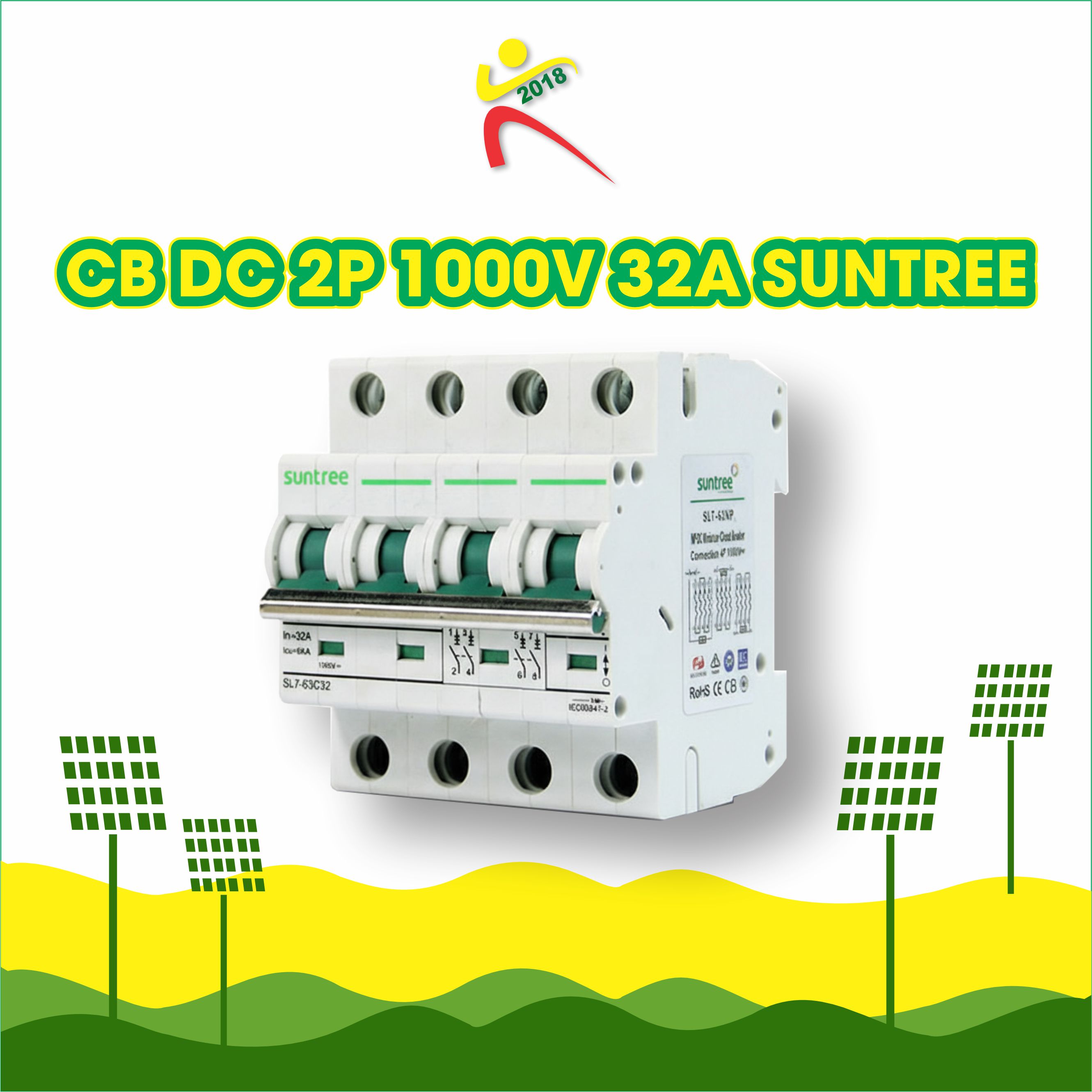 CB DC 2P 1000V 32A Suntree