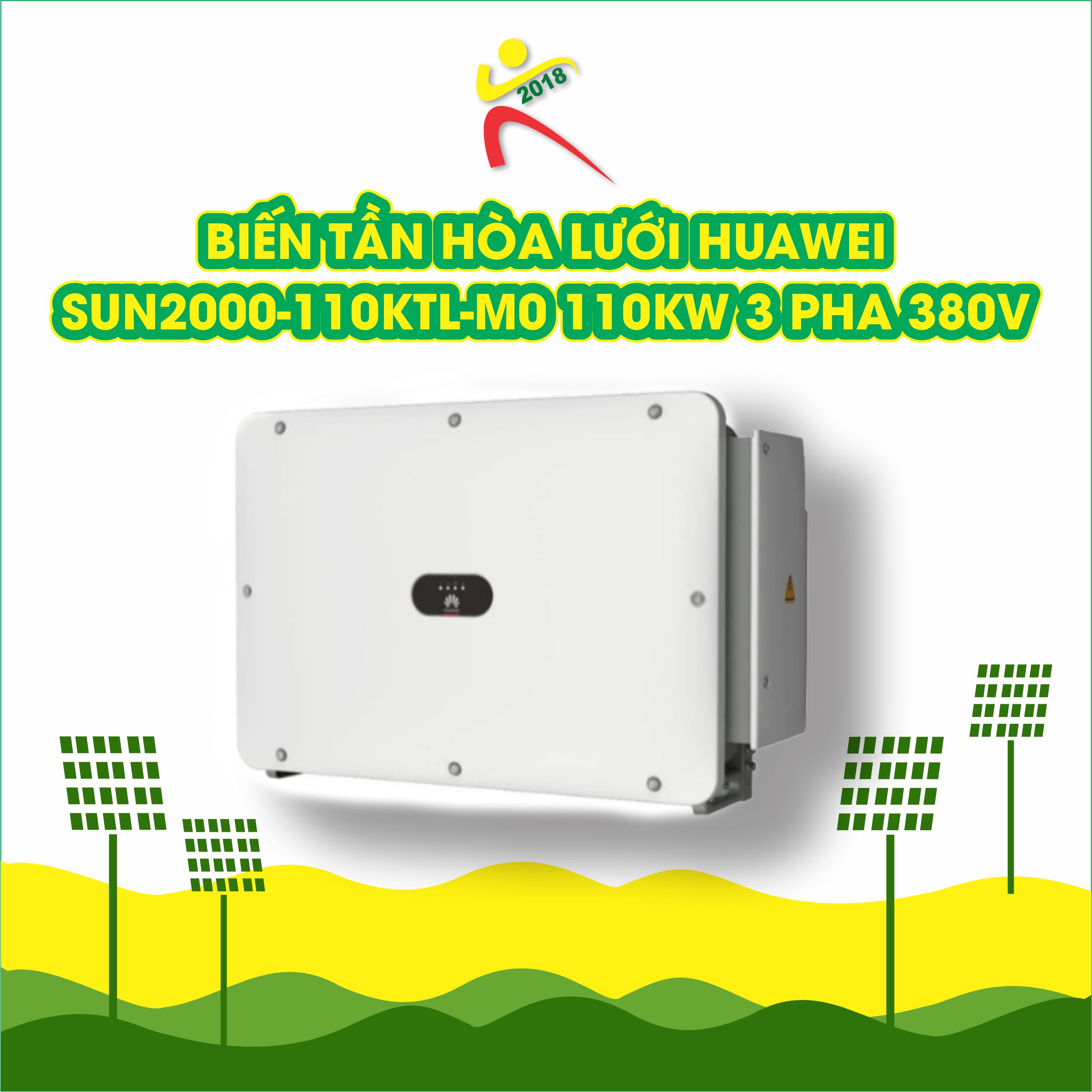 Biến tần hòa lưới Huawei SUN2000-110KTL-M0 110kW 3 Pha 380V